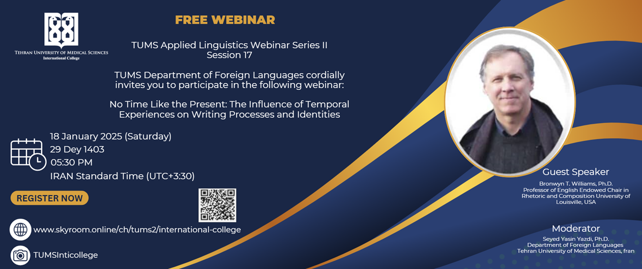 TUMS Applied Linguistics Webinar Series II