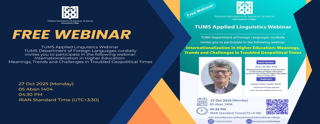 TUMS Applied Linguistics Webinar-27 OCT