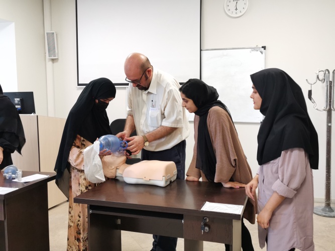 The Basic Life Support (BLS) course was held for the second time