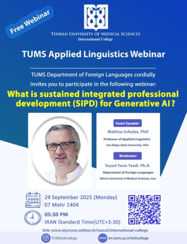 TUMS Applied Linguistics Webinar-What is SIPD for Generative Al