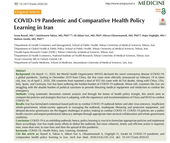 COVID-19 in Iran