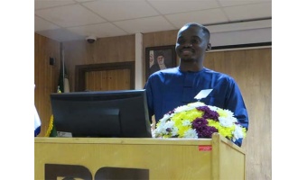 The thesis defense ceremony of the student Kazim Abdullahi Uba