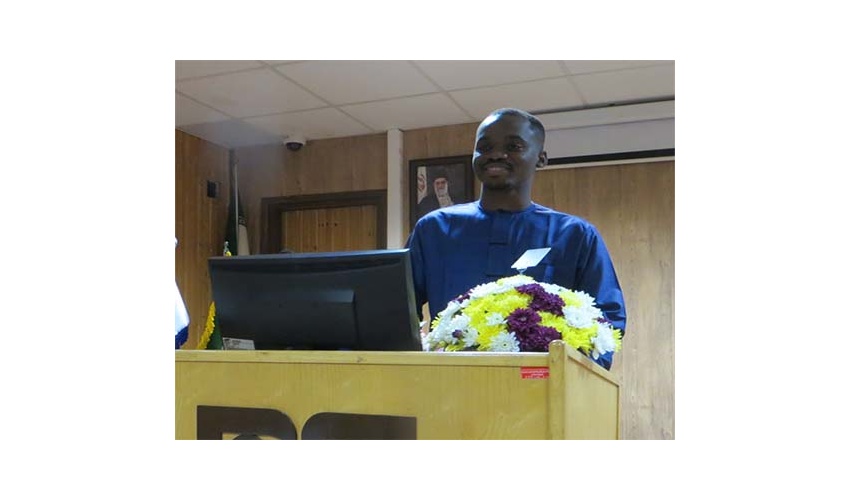 The thesis defense ceremony of the student Kazim Abdullahi Uba