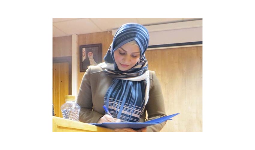 The thesis defense ceremony of the student Yusra Kamil Mohammed Alabdullah