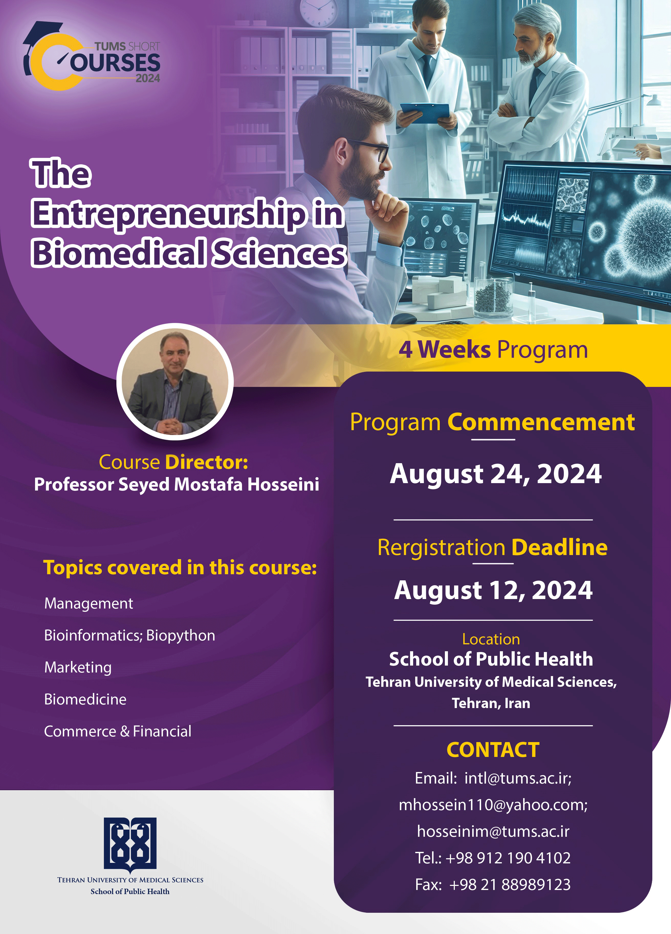 The Entrepreneurship in Biomedical Sciences