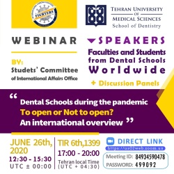 Student Discussion Panels-Dental School during the pandemic Open or not open