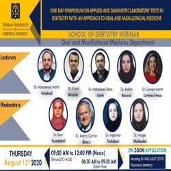 One-day symposium on applied and diagnostic laboratory tests in dentistry with an approach to oral and maxillofacial medicine