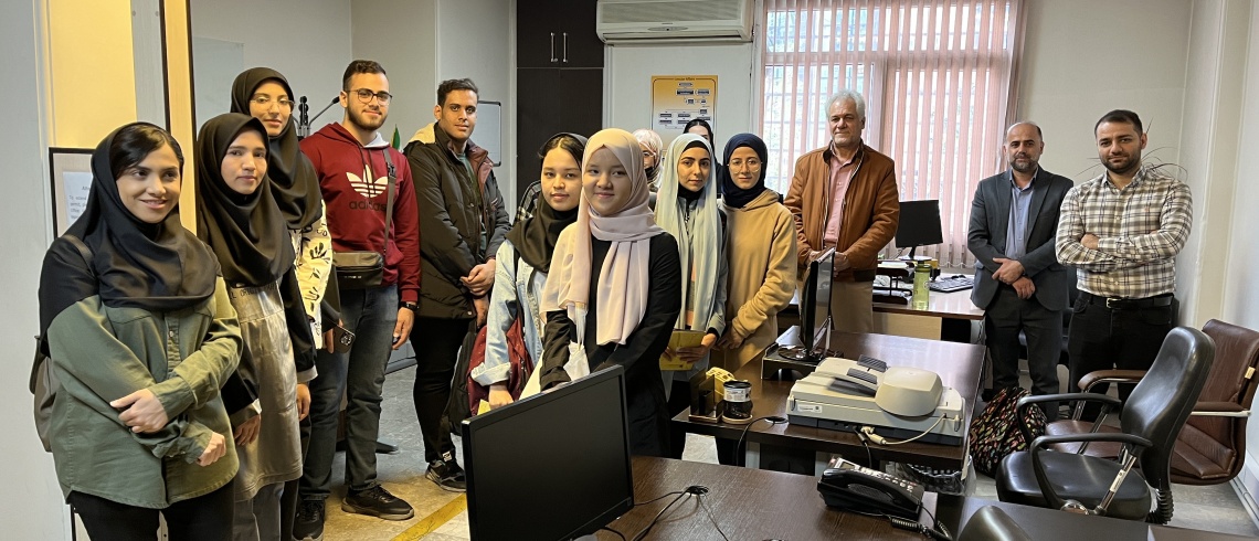 Newcomer international students visited the departments and management offices of the International Deputy (Hojatdoost and Damesh Building) on November 21st and 22nd.