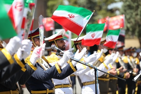 Army Marching in Imam Khomeini Hospital