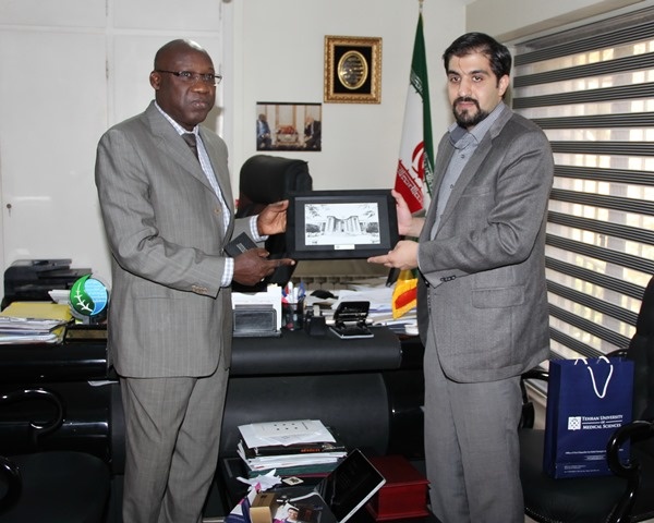 TUMS Director of International Affairs and Development Visits the Ambassador of Senegal in Iran